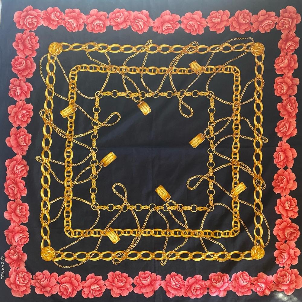 Authentic Silk Chanel Scarf